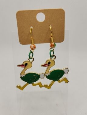 Ostrich Earrings